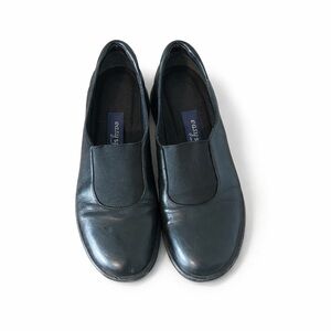 Easy Spirit Black Leather Slip-On Comfort Shoes Size 8
